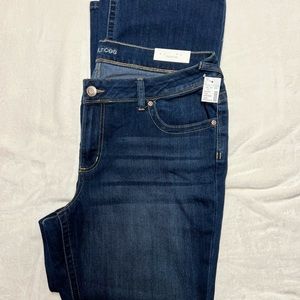 Maurices Slim Boot Mid Rise Denim Flex Dark Wash Denim Jeans Size 18W Reg NWT